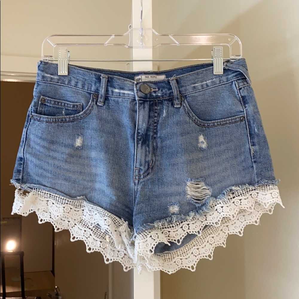 Free People Jean Shorts